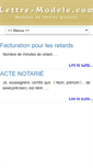 Mobile Screenshot of lettre-modele.com